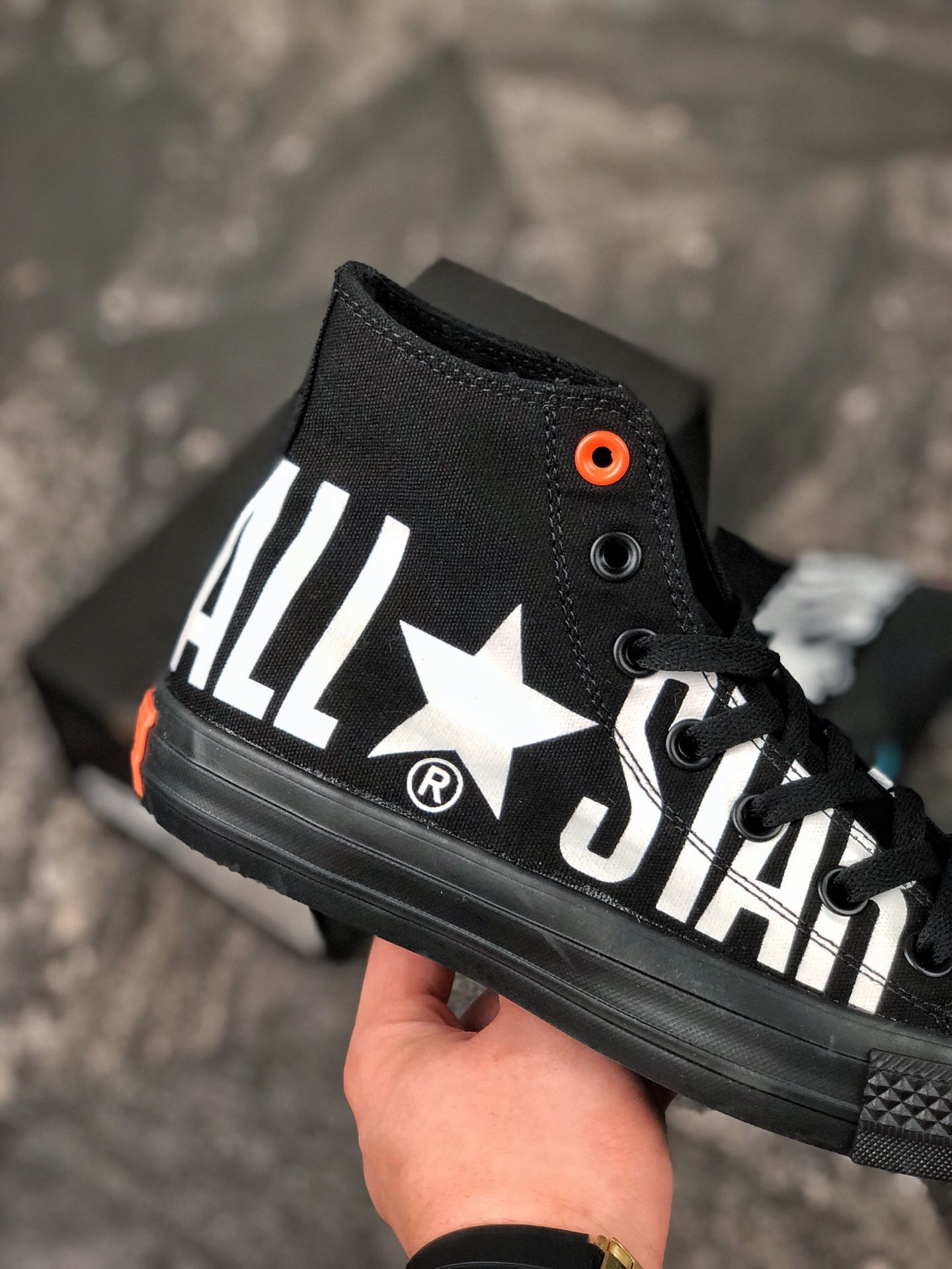 160匡威/CONVERSE ALL STAR 100 BIGLOGO SP HI 100周年帆布鞋高帮