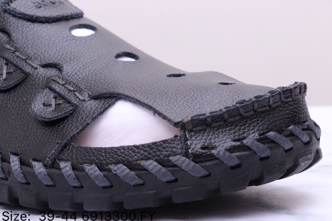 120【爱步 Ecco 凉鞋】Ecco 爱步全皮材质 夏季男士 休闲商务 凉鞋 包头鞋  6913300