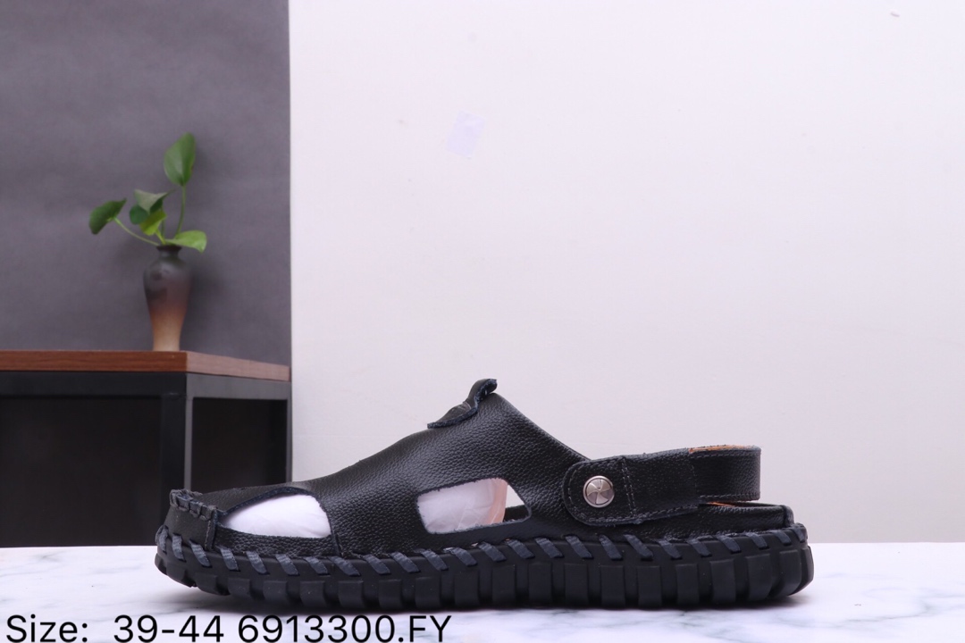 120【爱步 Ecco 凉鞋】Ecco 爱步全皮材质 夏季男士 休闲商务 凉鞋 包头鞋  6913300