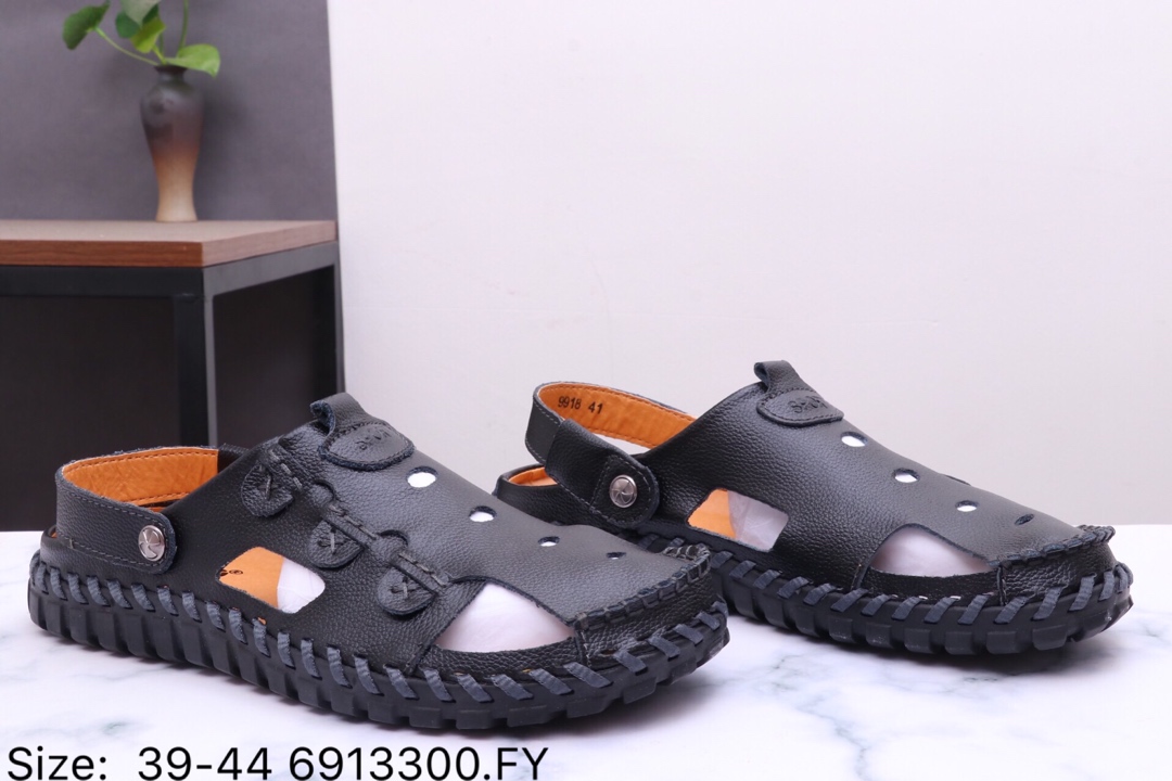 120【爱步 Ecco 凉鞋】Ecco 爱步全皮材质 夏季男士 休闲商务 凉鞋 包头鞋  6913300