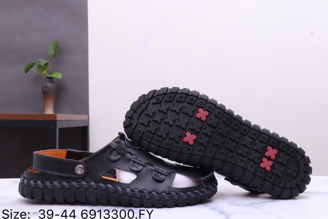 120【爱步 Ecco 凉鞋】Ecco 爱步全皮材质 夏季男士 休闲商务 凉鞋 包头鞋  6913300