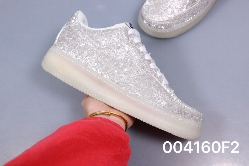 220公司级 Air Force 1 GS 珠光钻石 超亮珠光皮 3M反光原底原面 AF1 空军一号