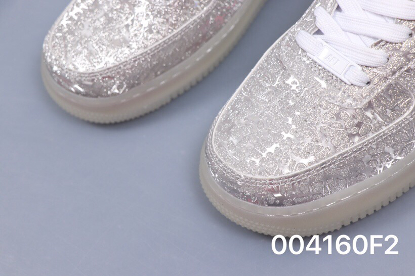 220公司级 Air Force 1 GS 珠光钻石 超亮珠光皮 3M反光原底原面 AF1 空军一号