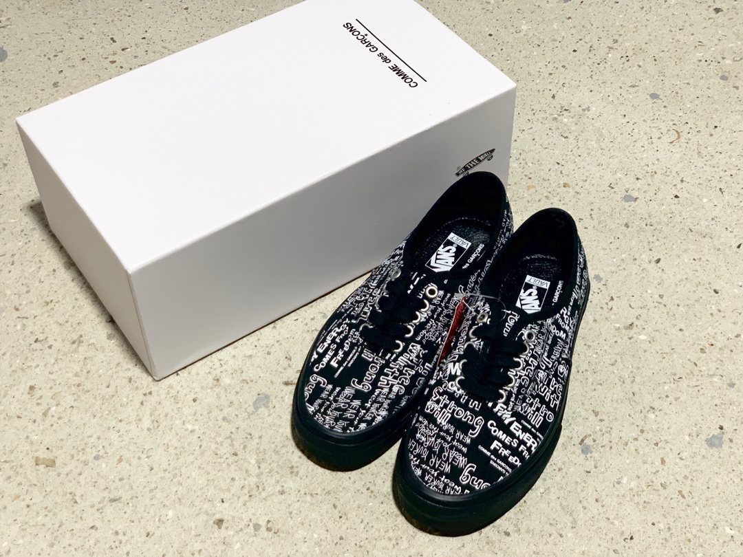 180Vans 万斯/范斯 X CDG 川久保玲19限定联名 Authentic 硫化休闲板鞋