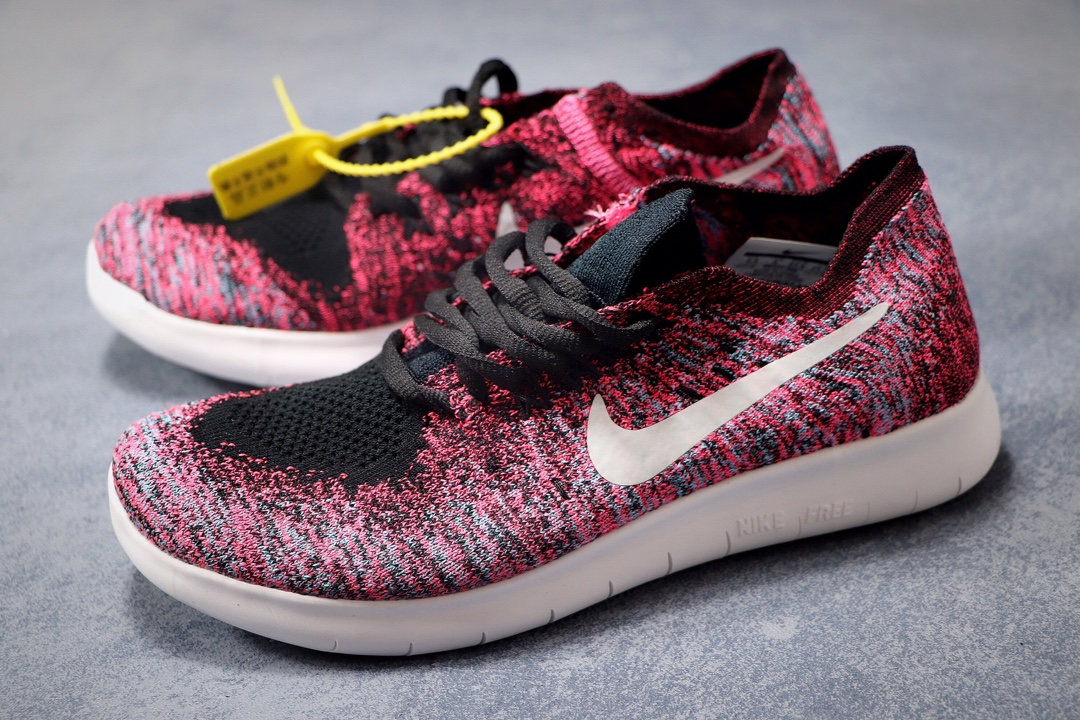 120公司级福利  耐克 NIKE FREE RN FLYKNIT 2017 赤足跑步鞋  编织休闲慢跑鞋880844-PC