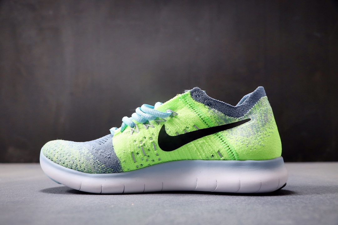 120公司级福利  耐克 NIKE FREE RN FLYKNIT 2017 赤足跑步鞋  编织休闲慢跑鞋880844-PC