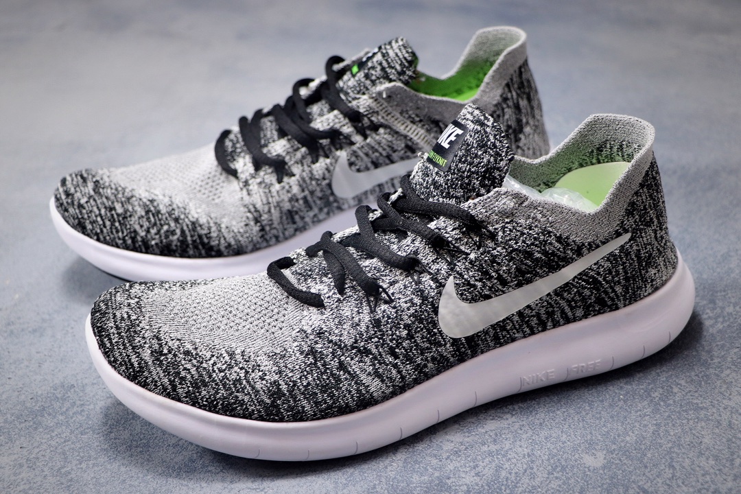 120公司级福利  耐克 NIKE FREE RN FLYKNIT 2017 赤足跑步鞋  编织休闲慢跑鞋880844-PC
