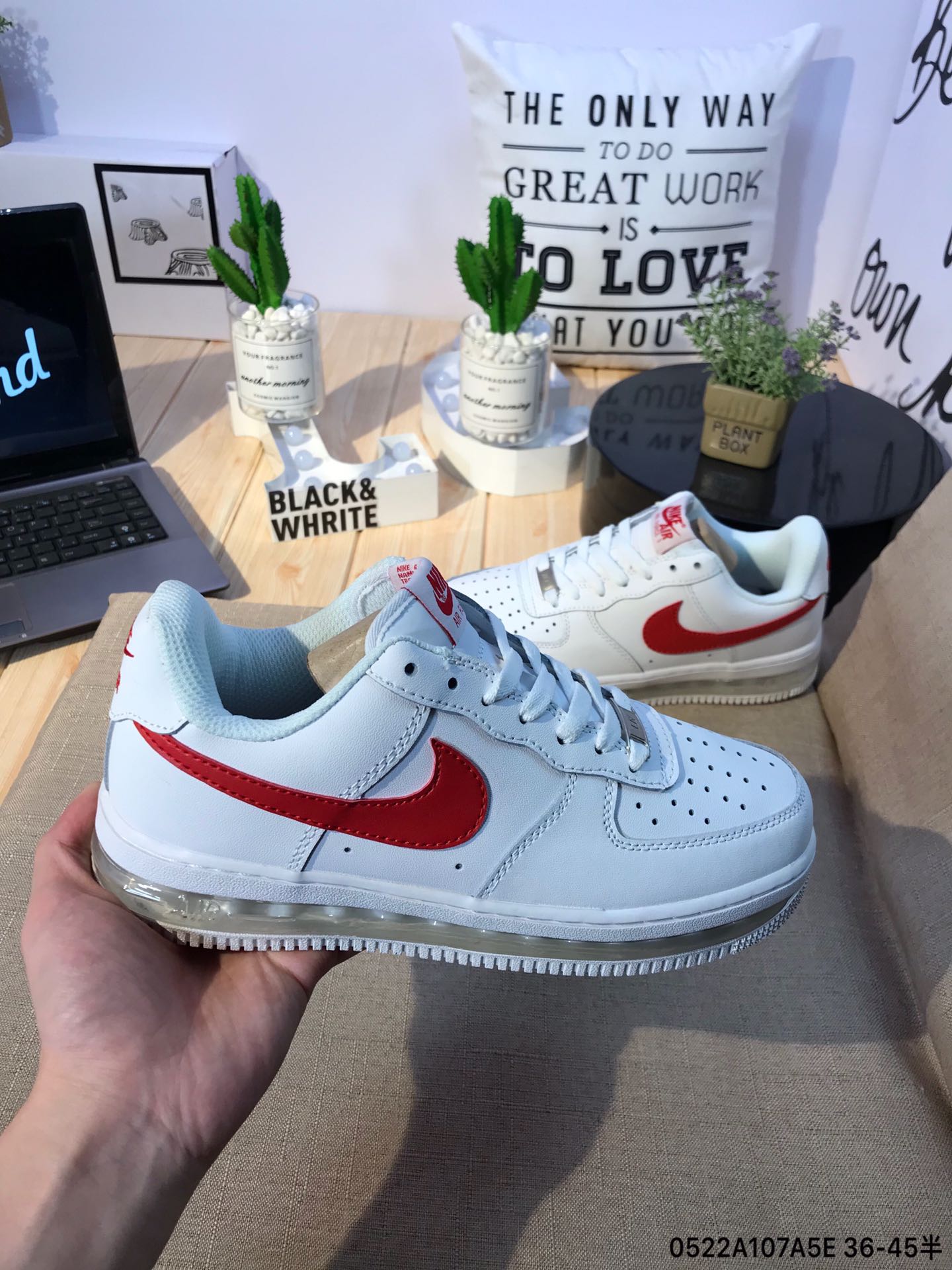 160真标半码Nike Air Force 1 空军一号气垫休闲板鞋