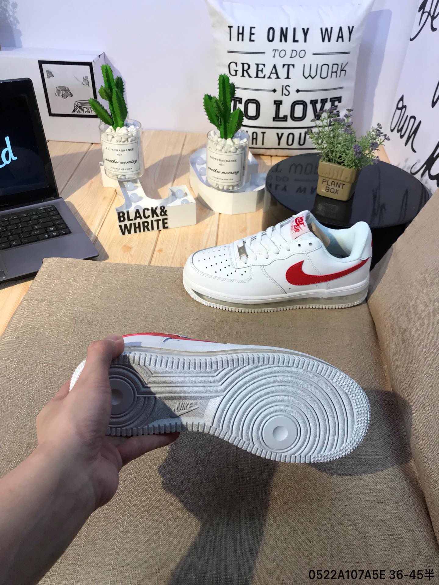 160真标半码Nike Air Force 1 空军一号气垫休闲板鞋