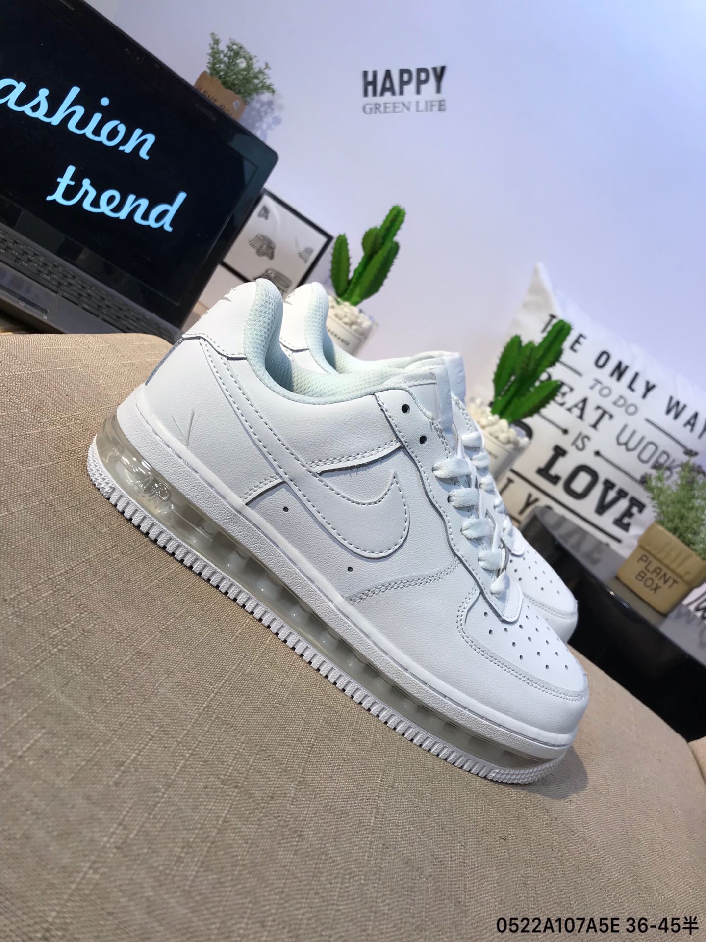160真标半码Nike Air Force 1 空军一号气垫休闲板鞋