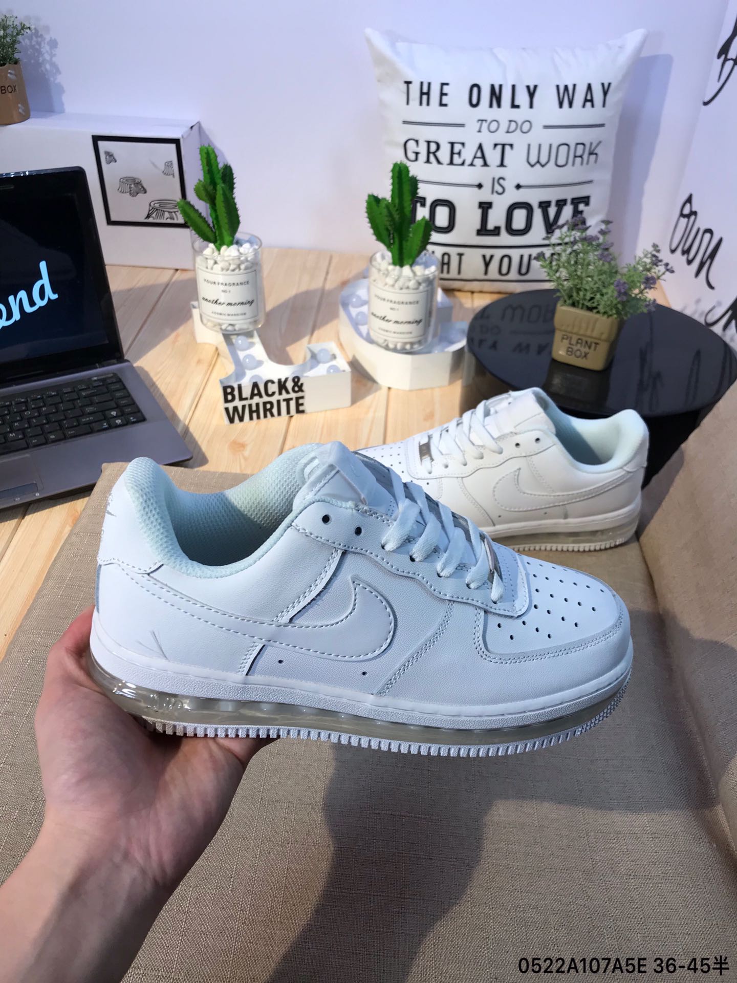160真标半码Nike Air Force 1 空军一号气垫休闲板鞋