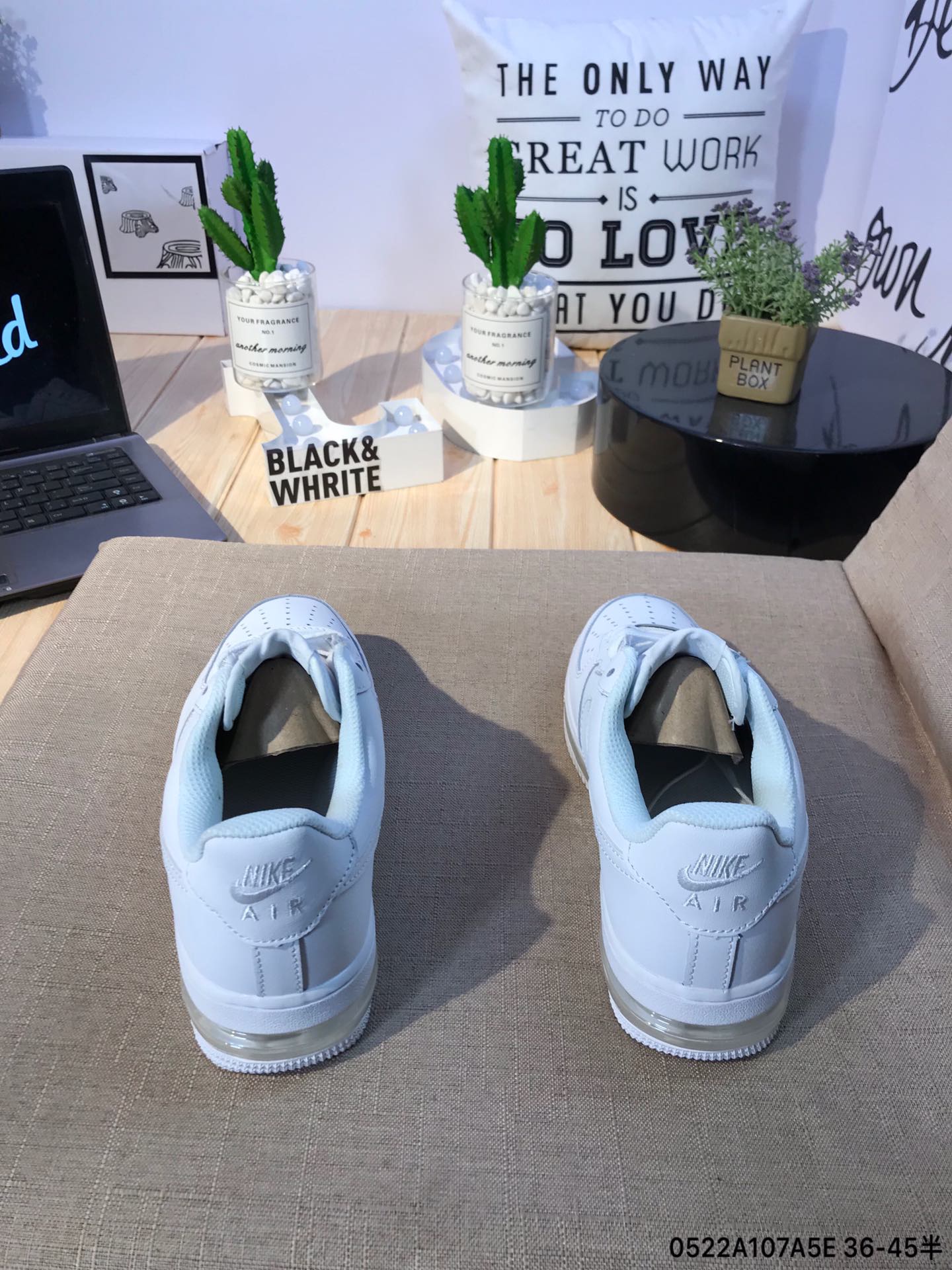 160真标半码Nike Air Force 1 空军一号气垫休闲板鞋