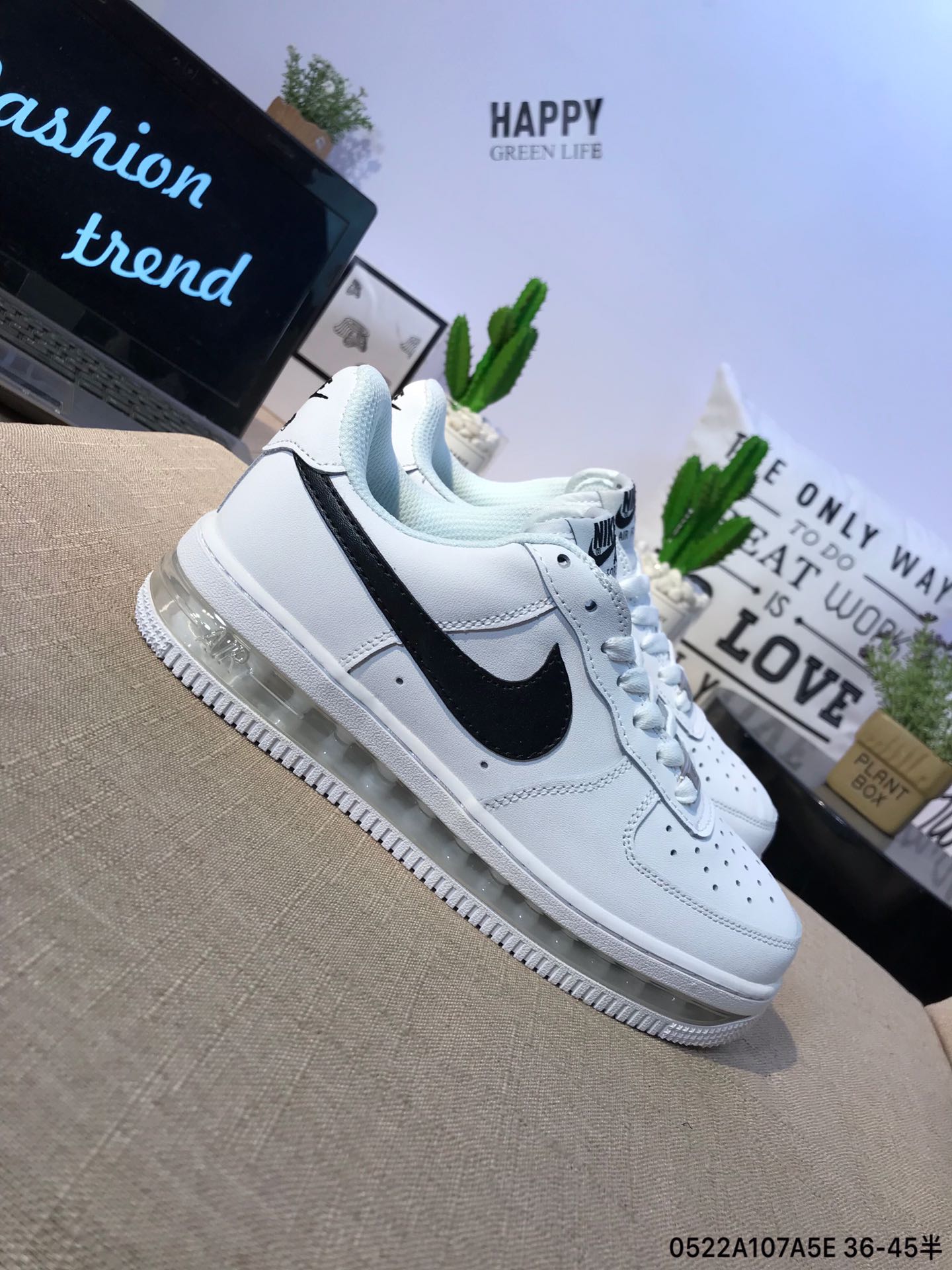 160真标半码Nike Air Force 1 空军一号气垫休闲板鞋