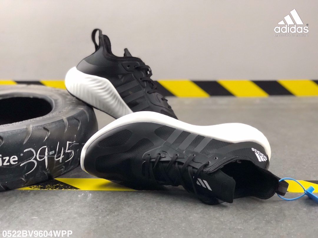 220 阿迪达斯 真标  阿尔法三代 高频蝉翼纱网面  MD减震中底  运动休闲鞋 adidas alphabounce