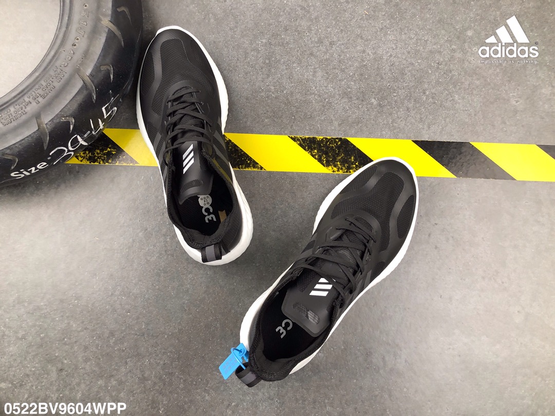 220 阿迪达斯 真标  阿尔法三代 高频蝉翼纱网面  MD减震中底  运动休闲鞋 adidas alphabounce