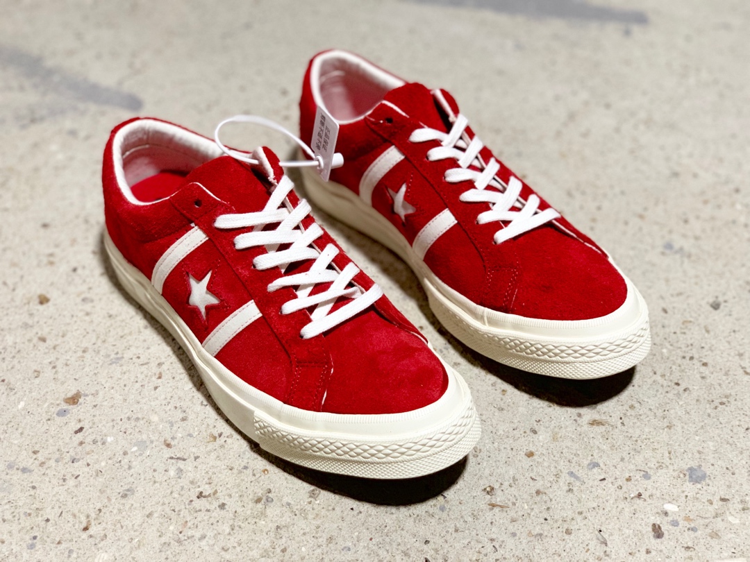 180Converse 匡威 Jack Star Bars J Suede 日版杰克一星系列 复古硫化低帮板鞋