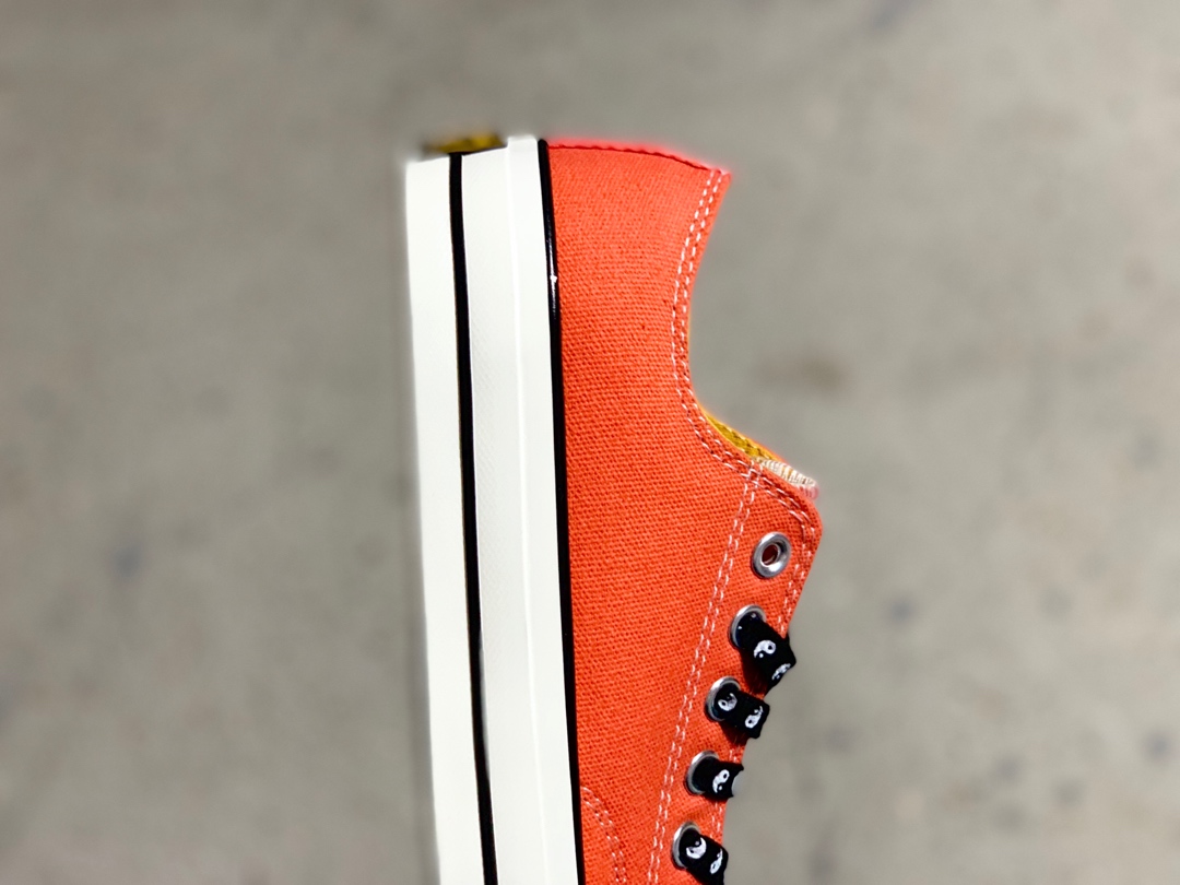 140 Converse Chuck Talylot 70 OX Psy Kicks 太极 低帮复刻三星标低帮休闲运动硫化百搭板鞋“太极阴阳底橙色”