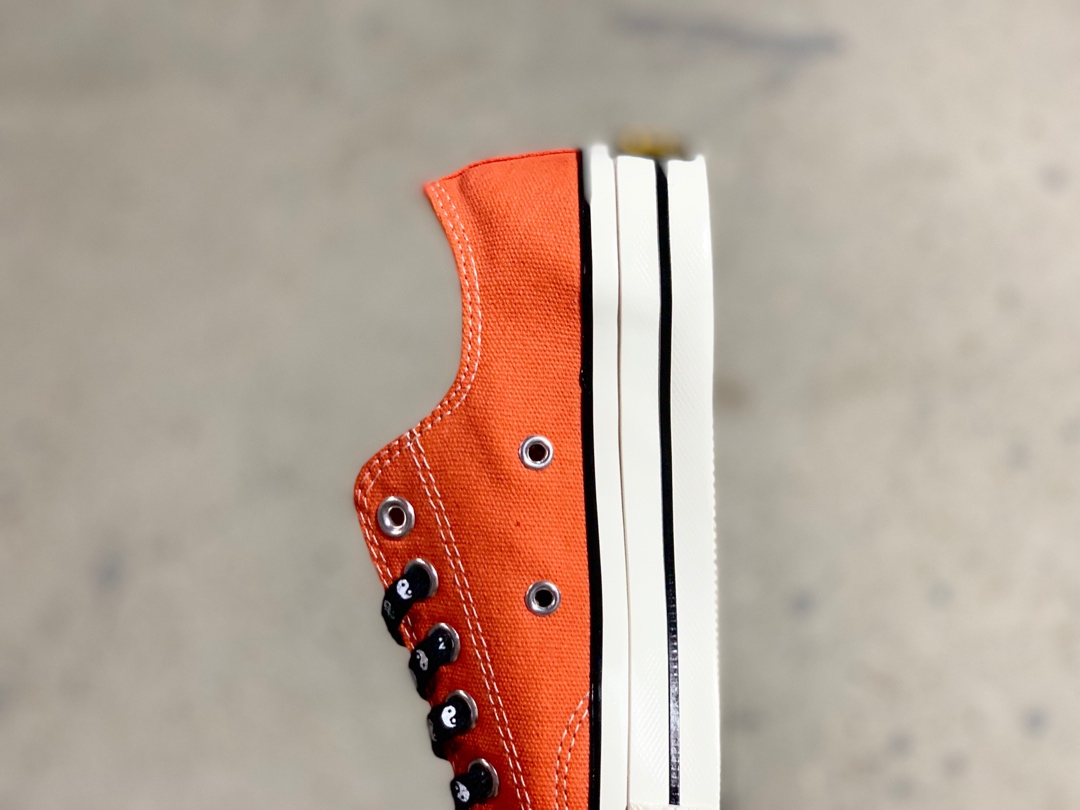 140 Converse Chuck Talylot 70 OX Psy Kicks 太极 低帮复刻三星标低帮休闲运动硫化百搭板鞋“太极阴阳底橙色”