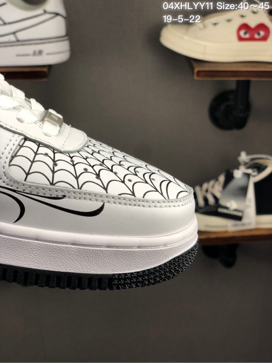 150 头层/耐克 Nike Air Force 1 x Off W hite 原盒真标 头层真皮拼接 OW联名限量空军一号板鞋