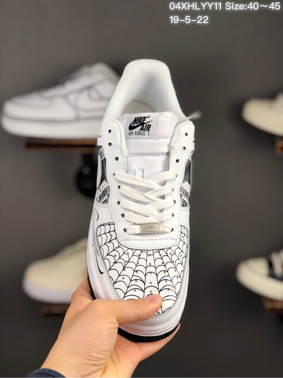 150 头层/耐克 Nike Air Force 1 x Off W hite 原盒真标 头层真皮拼接 OW联名限量空军一号板鞋