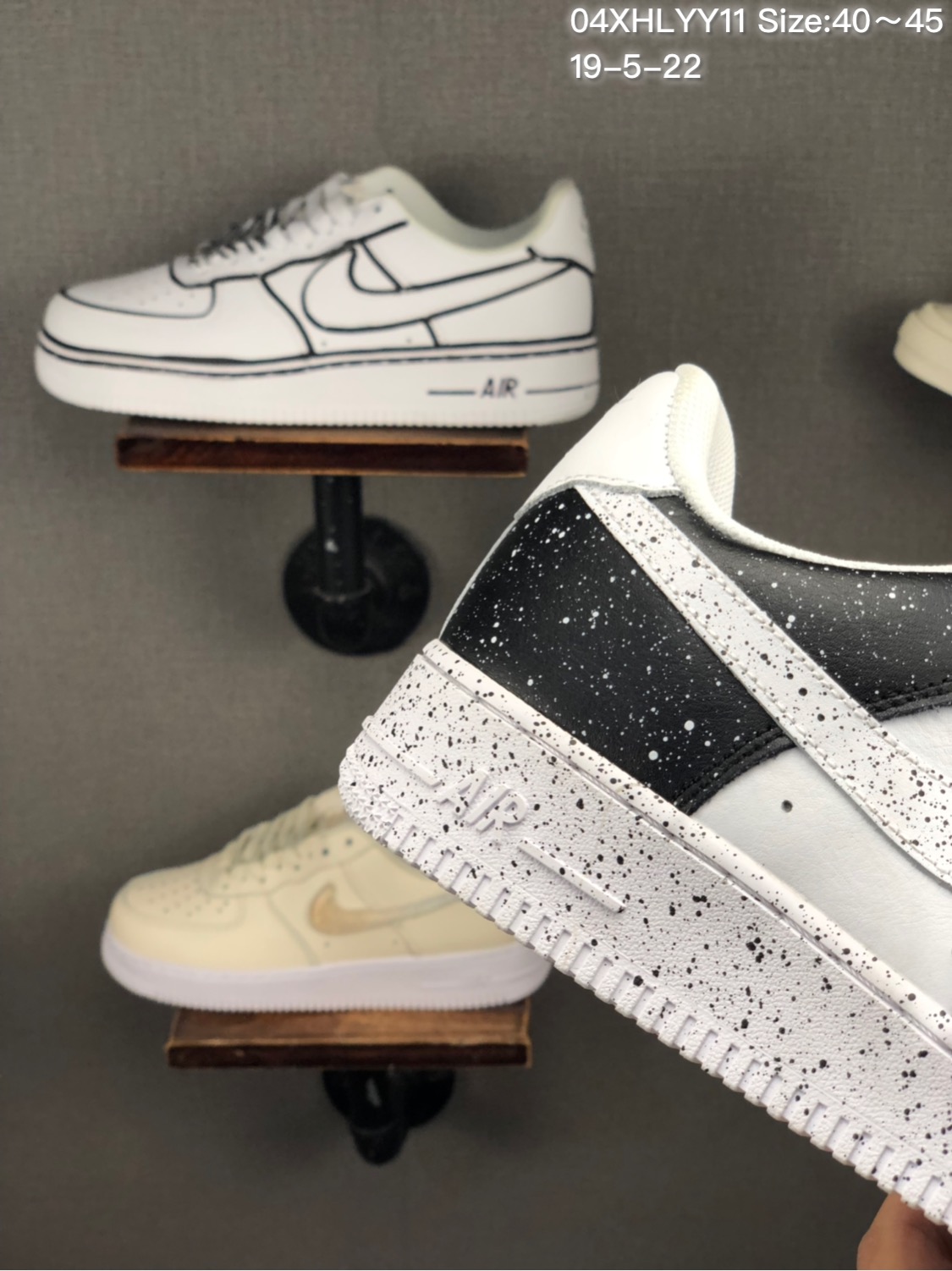 150 头层/耐克 Nike Air Force 1 x Off W hite 原盒真标 头层真皮拼接 OW联名限量空军一号板鞋