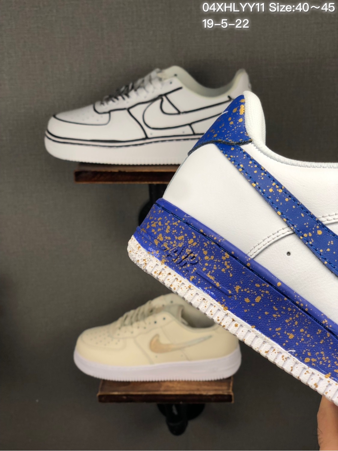 150 头层/耐克 Nike Air Force 1 x Off W hite 原盒真标 头层真皮拼接 OW联名限量空军一号板鞋
