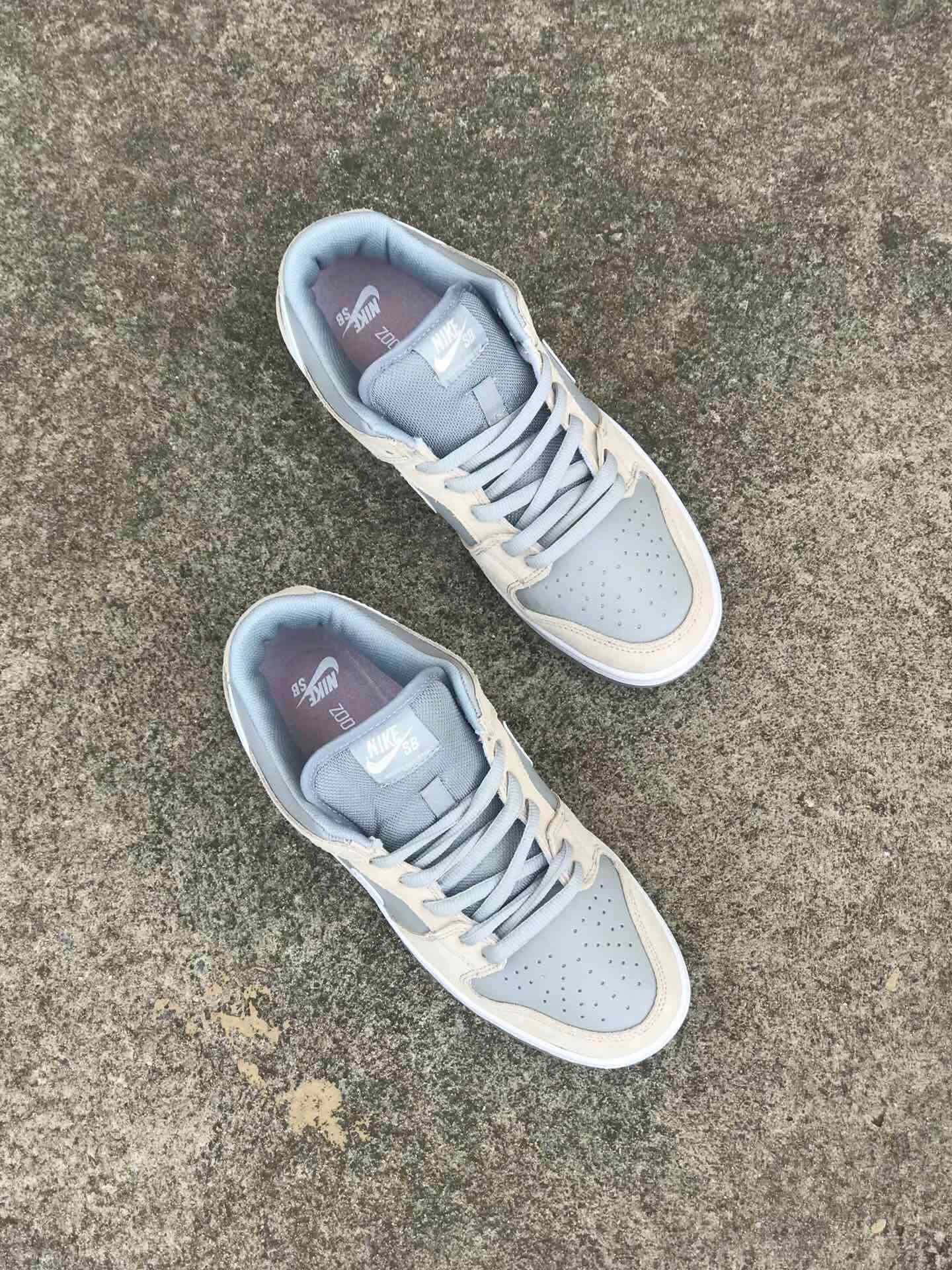 140NIKE SB DUNK LOW TRD 耐克滑板鞋 北极熊 顶峰白 AR0778-001