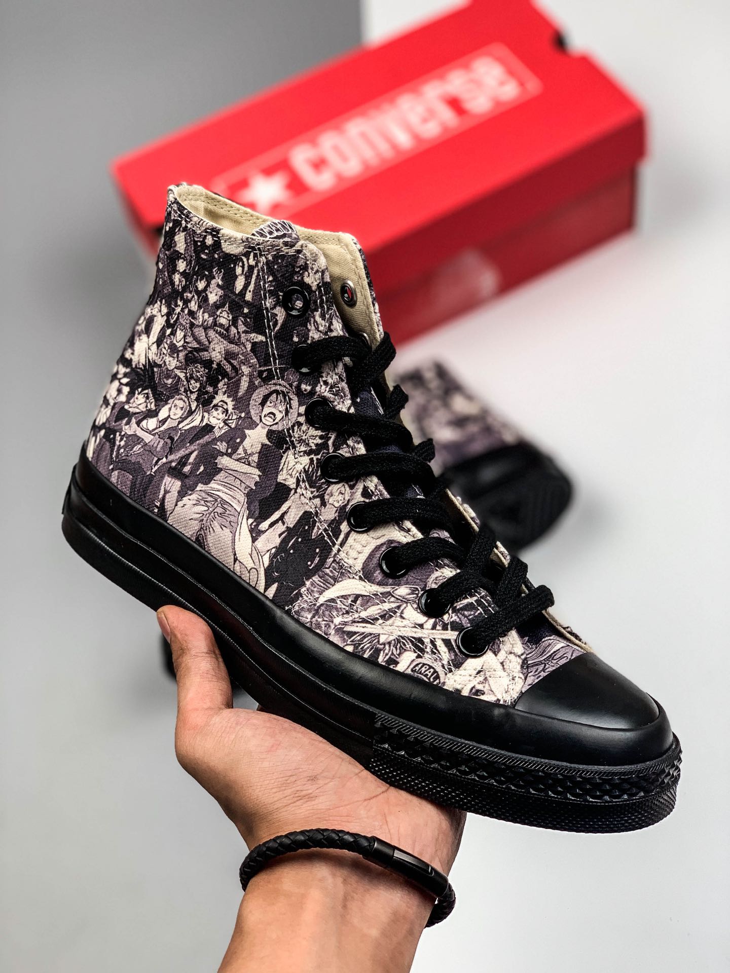 220 Converse Japan One Piece 海贼王 涂鸦果冻底 热血动漫海贼王高帮限定联名
