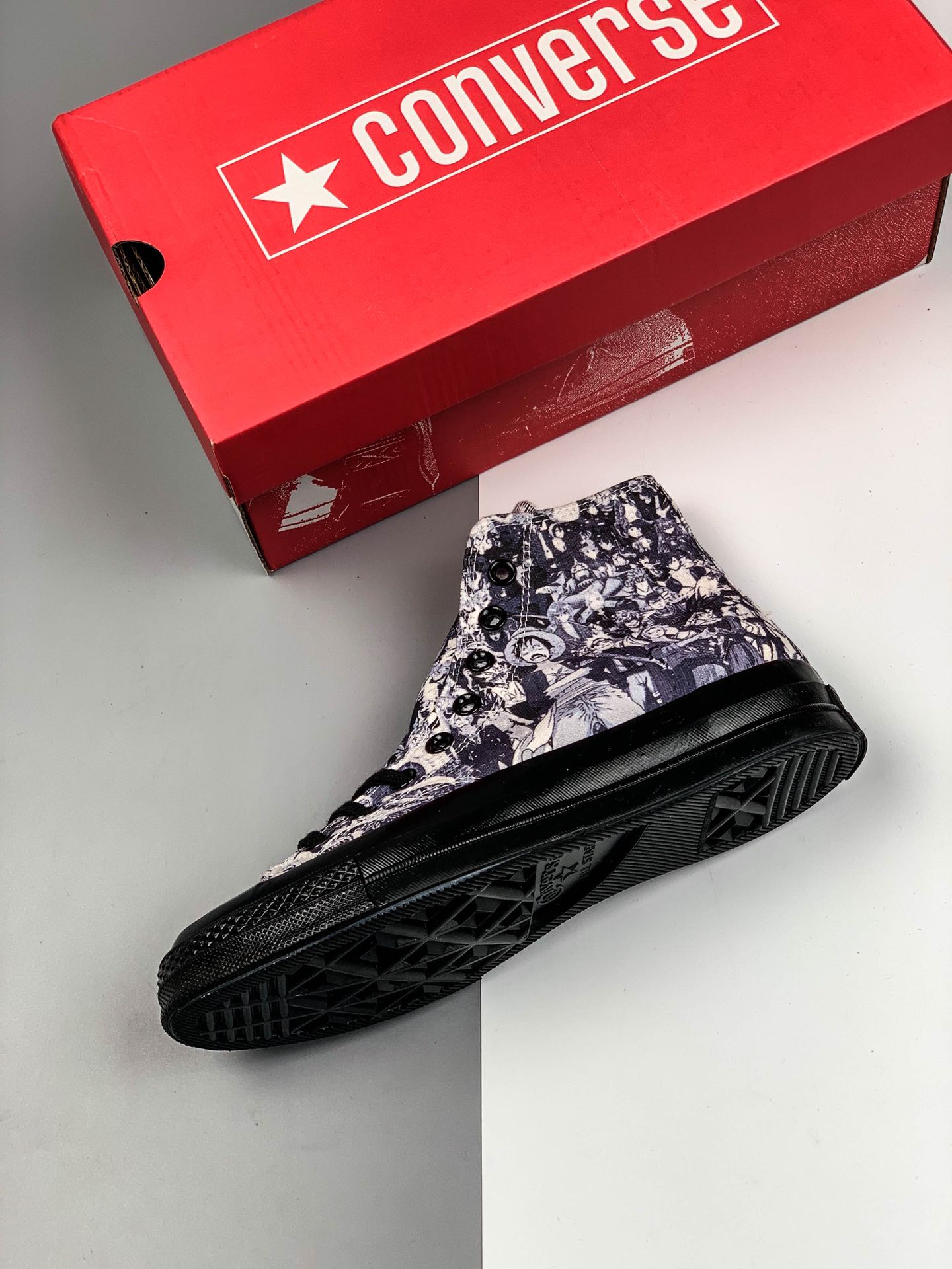 220 Converse Japan One Piece 海贼王 涂鸦果冻底 热血动漫海贼王高帮限定联名