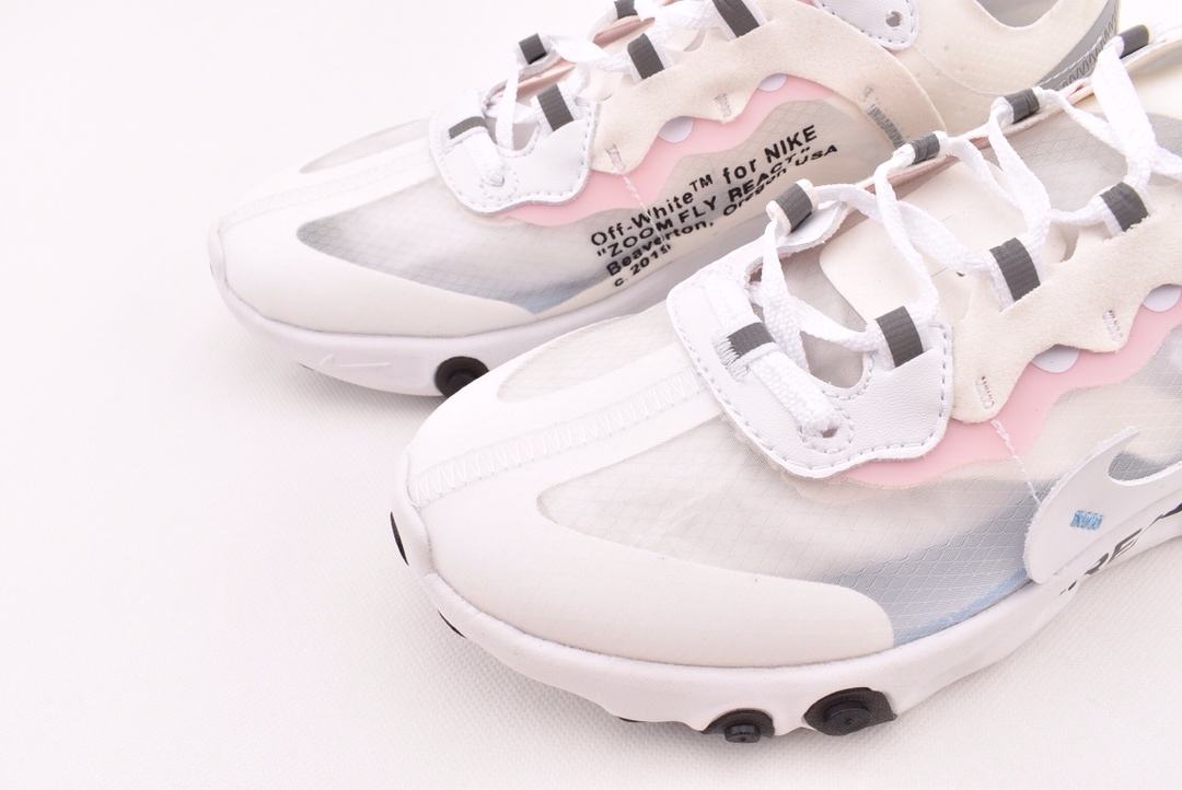 150THE 10：Nike React Element 87 透明跑鞋/联名款 网纱 AQ0068-100