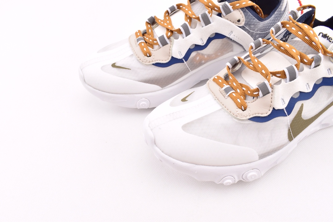 150THE 10：Nike React Element 87 透明跑鞋/联名款 网纱 81265-011