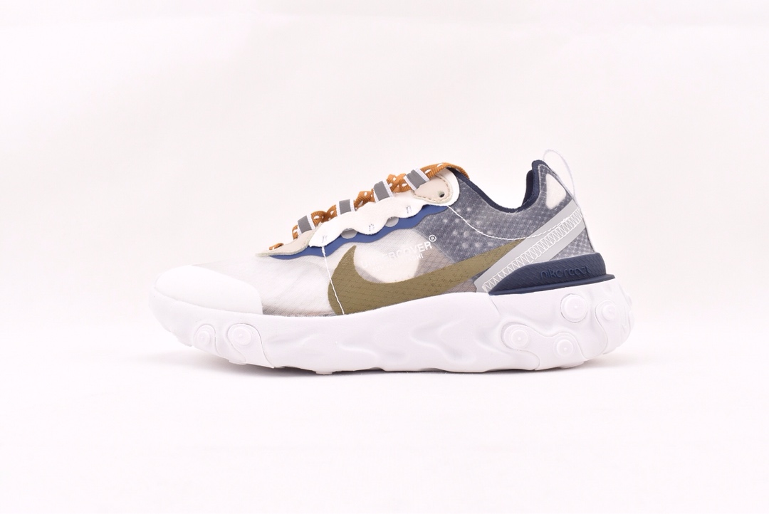 150THE 10：Nike React Element 87 透明跑鞋/联名款 网纱 81265-011
