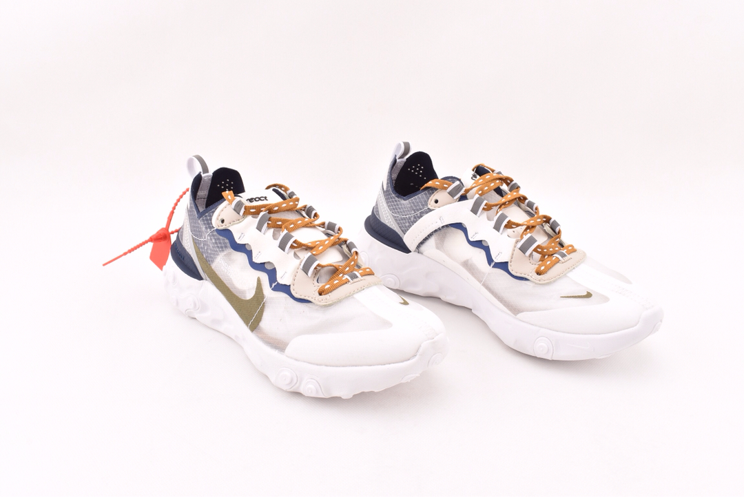 150THE 10：Nike React Element 87 透明跑鞋/联名款 网纱 81265-011