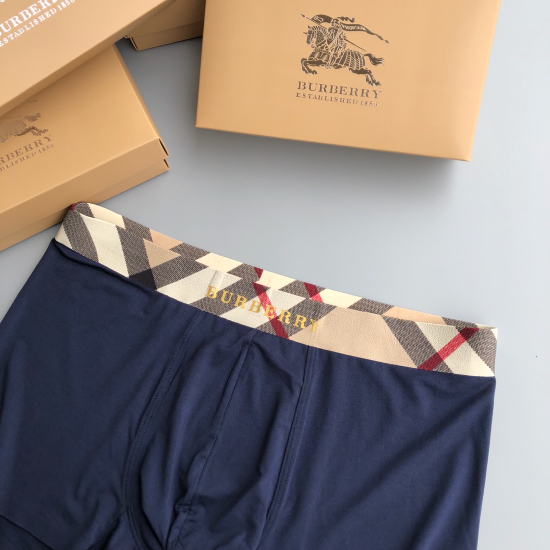  Burberry 巴宝莉！经典格子系列！时尚男士内裤！外贸国外订单，原单品质，无缝切割工艺 科学配 9