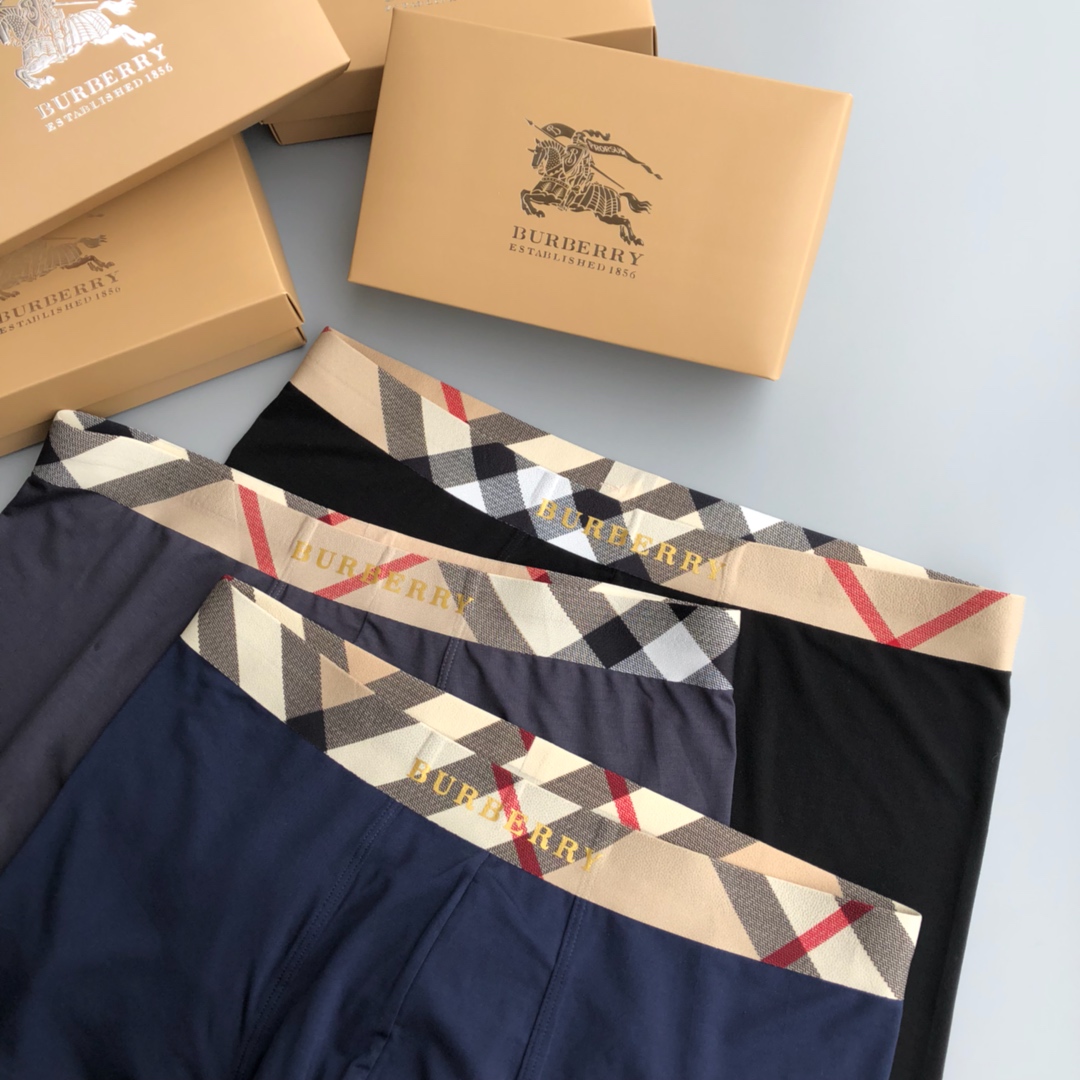  Burberry 巴宝莉！经典格子系列！时尚男士内裤！外贸国外订单，原单品质，无缝切割工艺 科学配 9