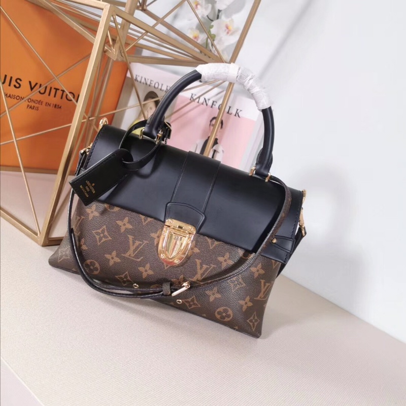 Louis Vuitton Monogram Epi Black 25x19x10cm handbag everyday