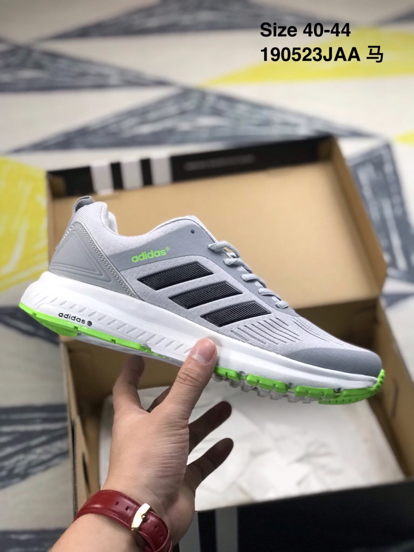 110 阿迪达斯Adidas Pureboost 三叶草编织网面透气休闲运动鞋