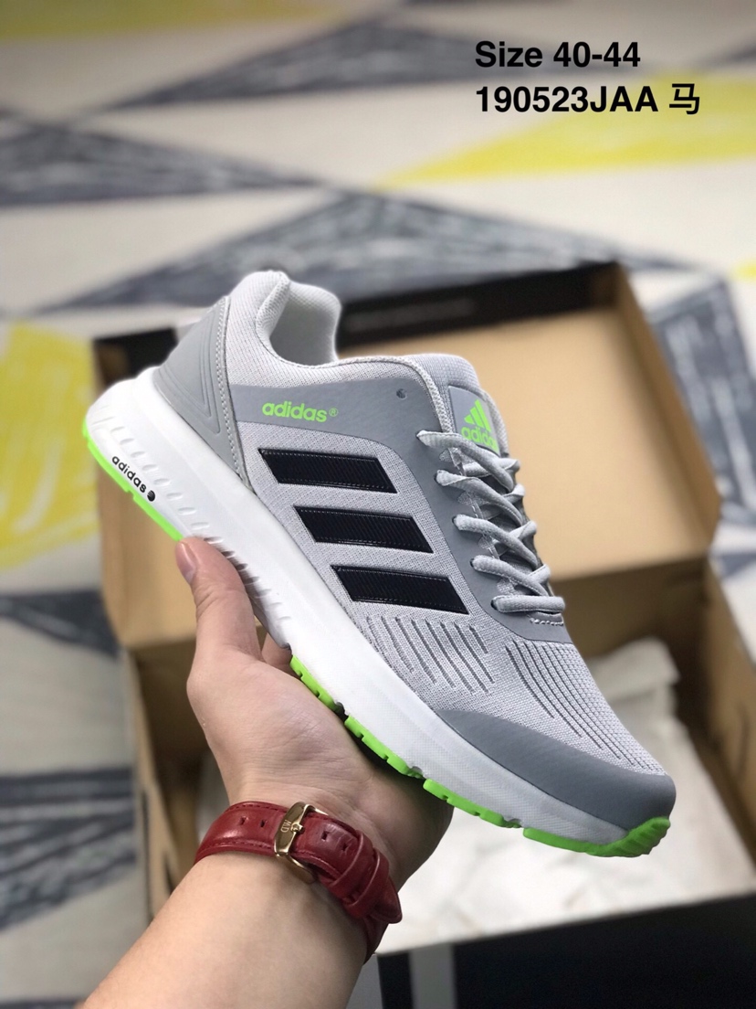 110 阿迪达斯Adidas Pureboost 三叶草编织网面透气休闲运动鞋