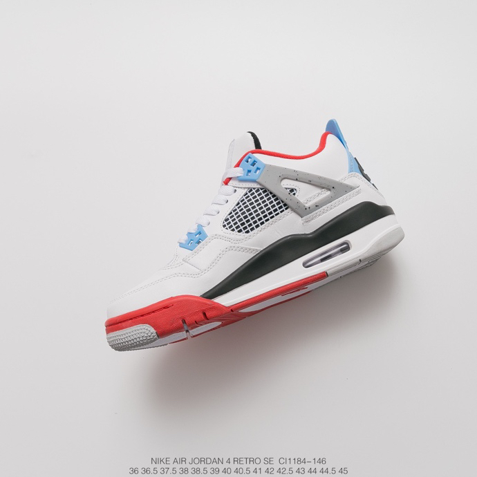 230 耐克 Nike Air Jordan 4 “What the” 融合三大经典配色融合白红、白水泥和白蓝 CI1184-146