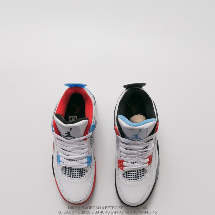 230 耐克 Nike Air Jordan 4 “What the” 融合三大经典配色融合白红、白水泥和白蓝 CI1184-146