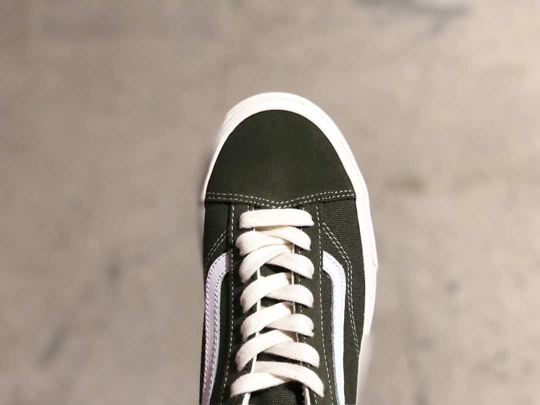 160爆款来袭 期待已久的硫化版本出货   VANS Style 36 权志龙军绿 百搭男女鞋当季爆款