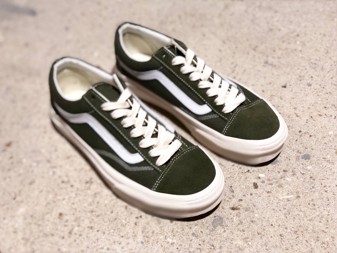 160爆款来袭 期待已久的硫化版本出货   VANS Style 36 权志龙军绿 百搭男女鞋当季爆款