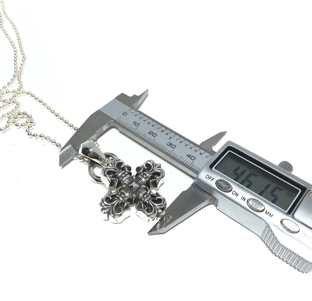 chrome hearts 小火焰十字花项链 8