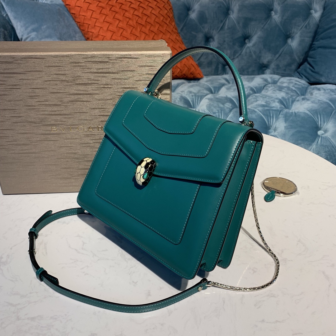 BVLGARI宝格丽进口原单牛皮手提斜挎包39779