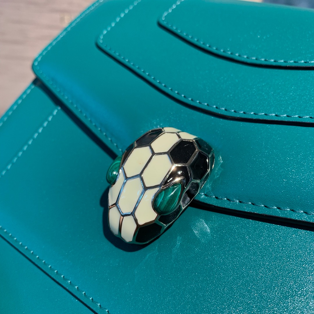 BVLGARI宝格丽意大利进口原单牛皮 Serpenti系列手提单肩斜挎包38329