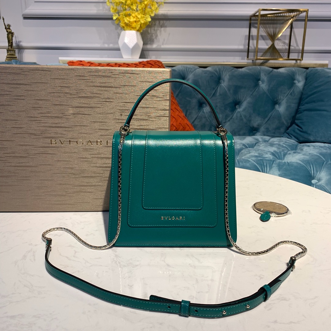 BVLGARI宝格丽意大利进口原单牛皮 Serpenti系列手提单肩斜挎包38329