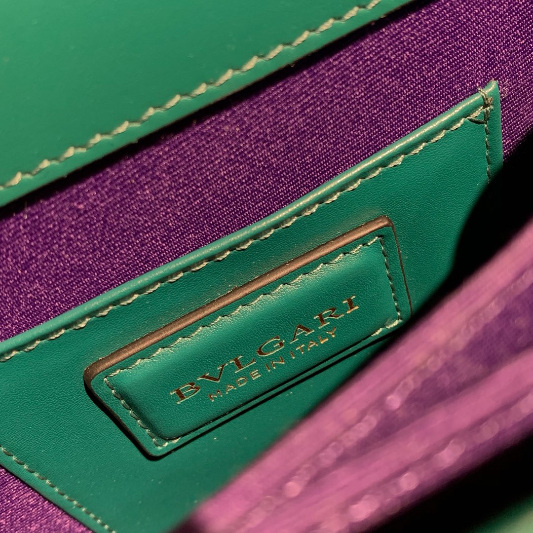 BVLGARI宝格丽意大利进口原单牛皮 Serpenti系列手提单肩斜挎包38329