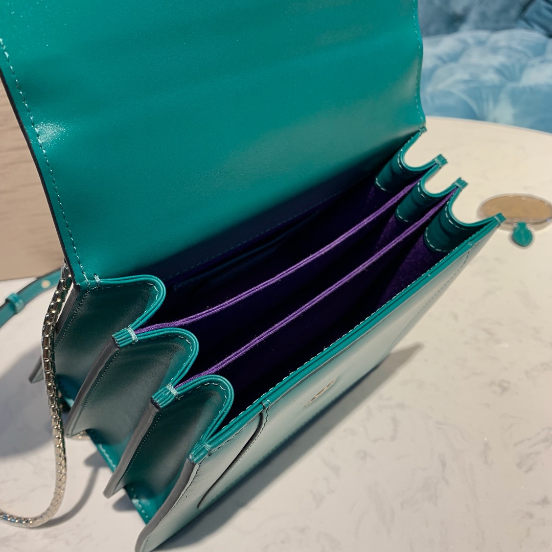 BVLGARI宝格丽意大利进口原单牛皮 Serpenti系列手提单肩斜挎包38329