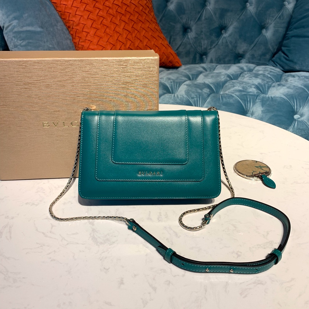 BVLGARI宝格丽意大利进口原单牛皮Serpenti系列单肩斜挎包61885