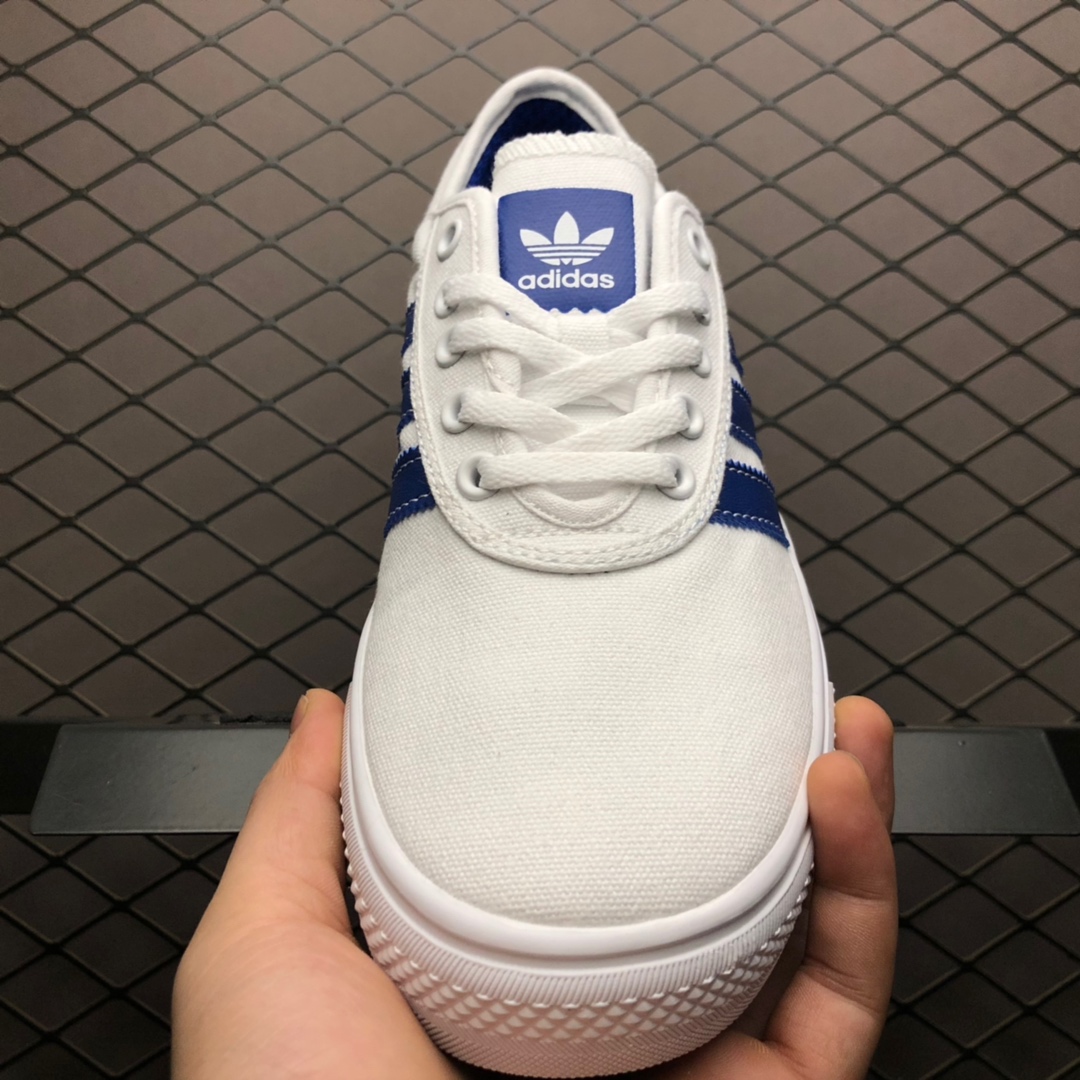 100 福利特价 Adidas 阿迪达斯 ADI-EASE 新校园低帮休闲帆布板鞋 CQ1064